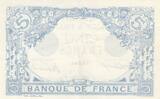 France 1916 5 Francs - Blue - 23-06-1916 - Serial X.12519 XF+