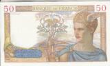 France 1938 50 Francs - Ceres - 03-11-1938 - Serial N.8965 XF+
