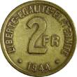 2 Francs France Libre - Philadelphia 1944 VF
