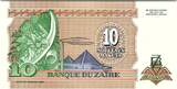 Zaire  10 Nvx Makuta 1993 - Pdt Mobutu, Factory UNC