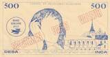 France  500 Francs Pascal - Desa Inca PTT - Post and telecom - No value VF
