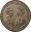 France 1 token Alexandre I and Francis I - Token, Batlle of Leipzig - 1813 XF
