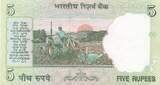 India  5 Rupees - Gandhi - Agriculture - 2011 - Serial 32D UNC
