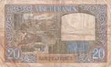 France 1941 20 Francs Science and Labour - 11-06-1941 - Serial L.4371 FF