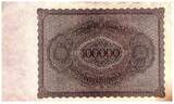 Germany  100000 Mark Gisze - 1923 - Serial C.00 VF