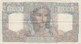 France 1945 1000 Francs Minerva and Hercules - 22-11-1945 - Serial U.122 VF