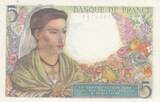 France 1943 5 Francs - Shepherd - 05-08-1943 - Serial U.53 UNC