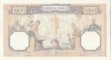 France 1939 1000 Francs - Ceres and Mercury - 21-09-1939 - Serial R.7666 XF+