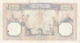 France 1940 1000 Francs Ceres and Mercury - 30-05-1940 - Serial Q.9787 VF