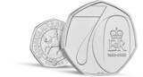 Platinum Jubilee of Queen Elizabeth II - 50 Pences 2022 BU United Kingdom