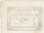 France  100 francs - 18 Nivose An III - 1795 - Sign. Bellet - Serial 5519 XF+