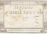 France  100 Francs - 18 Nivose An III - (07.01.1795) - Sign. Perrin - Serial 376 VF
