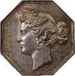 France 1 token Notaires, Troyes - Jeton Argent Poinçon Proue (1842-1845) VF