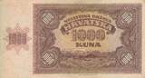 Croatia 1941 1000 Kuna - Young girl - Mountains - 26-05-1941 - Serial C VF