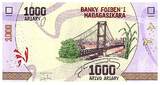 Madagascar  1000 Ariary - Bridge - 2022 - Serial G16 UNC