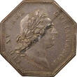 France 1 token Louis XV - Silver Token, Invalids of the Navy - 1773 VF