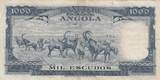 Angola 1970 1000 Escudos - A. Tomas - dam - 10-06-1970 - Serial 55aA VF