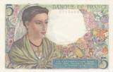 France 1943 5 Francs - Shepherd - 22-07-1943 - Serial Q.48 UNC