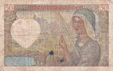 France 1940 50 Francs Jacques Coeur - 05-09-1940 - Serial X.13 FF