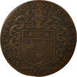 France 1 token Mayors of Nantes, Louis Mesnard - Copper Token -1682 VF