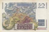 France 1949 50 Francs - Le Verrier - 19-05-1949 - Serial U.129 XF+