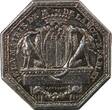 France 1 token Noblesse de Bretagne - Yves De La Motte Fablet, Maire De Rennes - Jeton Argent N.D. (C.1788) VF+