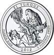 USA 2012 1/4 Dollar El Yunque UNC