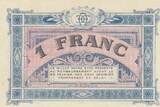 France 1917 1 Franc - Annonay Chamber of Commerce - 22-02-1917 - Serial 1 XF+