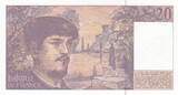 France  20 Francs - Debussy - 1993 - Serial N.039 XF+