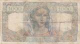 France 1945 1000 Francs Minerva and Hercules - 31-05-1945 - Serial R.32 FF