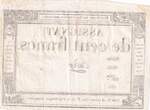 France  100 Francs - 18 Nivose An III - (07.01.1795) - Sign. Oudry - Serial 1652 VF