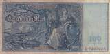 Germany 1910 100 Mark - Mercure et Cérès - 21-04-1910 - Serial D FF