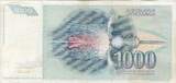 Yugoslavia  1000 Dinara - Nikola Tesla - Arms - 1991 VF