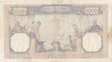 France 1930 1000 Francs Ceres and Mercury - 24-01-1930 - Serial B.839 VG+