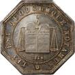 France 1 token Poinçon Corne (1880-) Notaires, Amiens - Jeton Argent Poinçon Corne (Après 1879) VF+