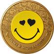 French Mint  50 years of the Smiley - NordicGold 2 mini-coin - 2022 by La Monnaie de Paris UNC