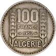 Algeria  100 Francs French Republic - Turin 1952 VF