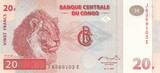 Congo (RDC)  20 Francs 1997 - Lions UNC