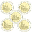 Set of 5 x 2 Euros Commemo. Germany 2011 - North Rhine-Westphalia (all 5 workshops) UNC ( non circulé)