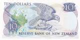 New Zealand  10 Dollars - Elizabeth II - Nestor Kea - ND (1985-1989) - Serial NJR - small number UNC