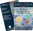 Andorra 2018 2 EUROS COMMEMO. 2018 - 70 years of the Declaration of Human Rights BU