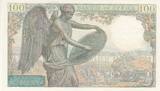 France 1944 100 Francs - Descartes - 12-10-1944 - Serial K.117 UNC