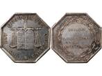 France 1 token Notaires, Château-Thierry - Jeton Argent Poinçon Lampe (1832-1841) FF+