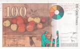 France  100 Francs - Cezanne - 1997 - Serial V000 XF