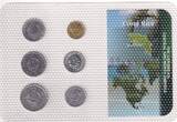 Costa Rica colones Set of 6 Coins - Various Years AU