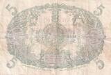 Martinique  5 Francs - Cabasson - Violet - 1901 (1934) - Serial A.294 - P.6 VF