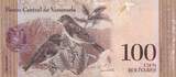 Venezuela 100000 bolivares 2015 100 Bolivares - Simon Bolivar - red siskin birds - 23-06-2015 - Serial AT UNC