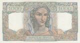 France 1949 1000 Francs - Minerva and Hercules - 03-11-1949 - Serial X.609 UNC