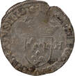 France  HENRY III - DOUZAIN WITH TWO H, 3rd TYPE - 1577 O RIOM VF