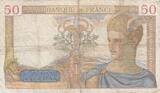 France 1934 50 Francs - Ceres - 27-12-1934 - Serial R.172 TB/TB+